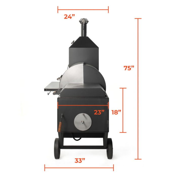 Pitts & Spitts 48 x 24 Inches Ultimate Smoker Pit w/ Upright Smoker