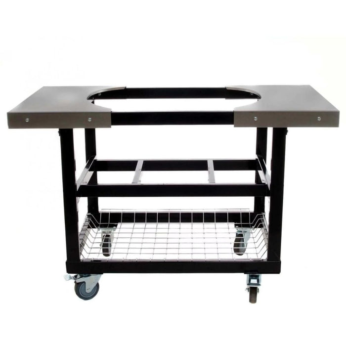 Primo PG00320 Steel Cart With Stainless Steel Side Tables For Oval Junior