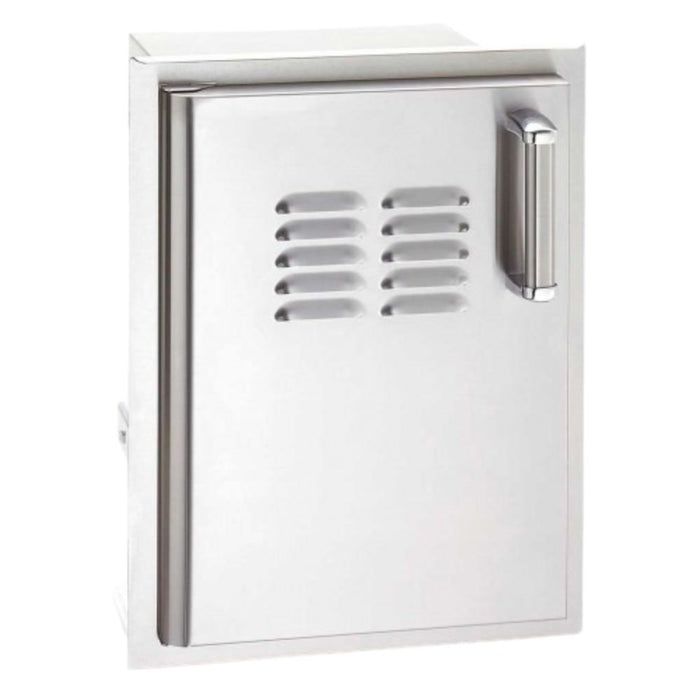 Fire Magic Flush 14-Inch Soft Close Louvered Single Access Door With Propane Tank Storage