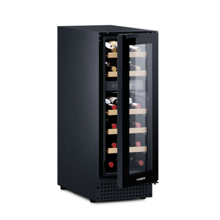 Dometic 12-inch dual-zone freestanding wine cooler, 18 bottles
