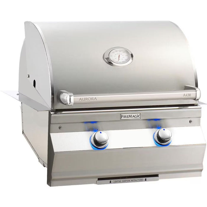 Fire Magic Aurora 24-Inch Built-in Gas Grill with Analog Thermometer