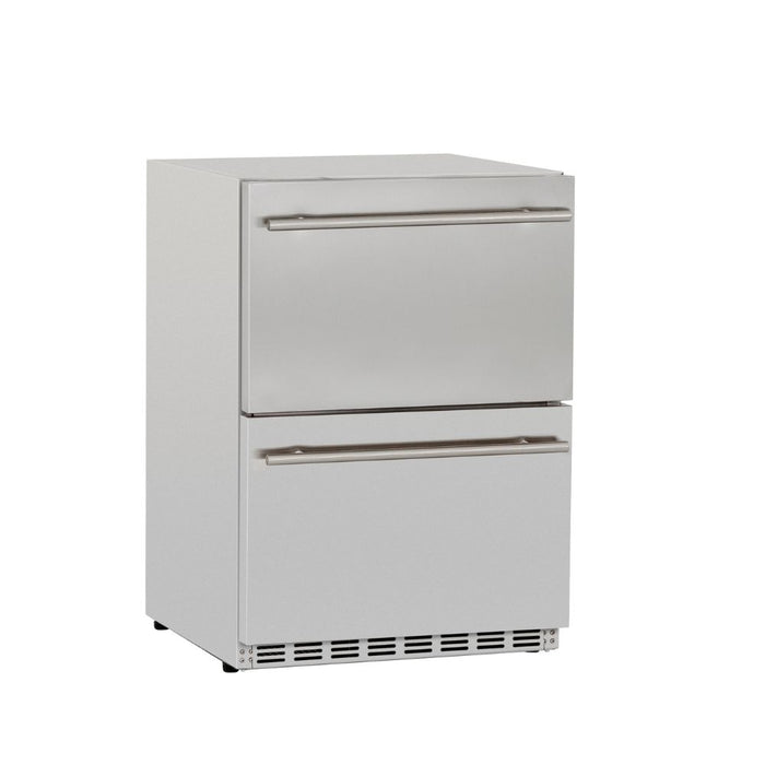 TrueFlame TF-RFR-24DR2 Deluxe 5.3c Outdoor Rated 2-Drawer Fridge