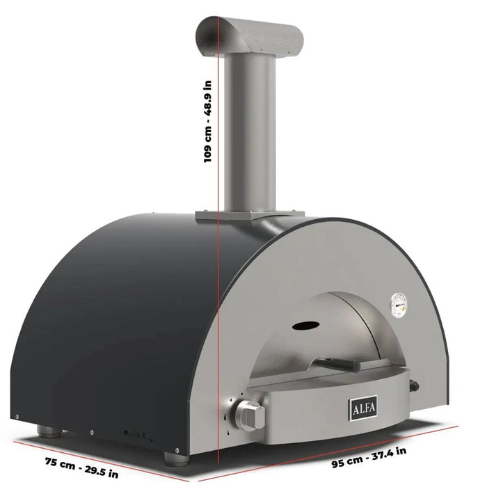 Alfa Classico 2 Pizze Grey Pizza Oven