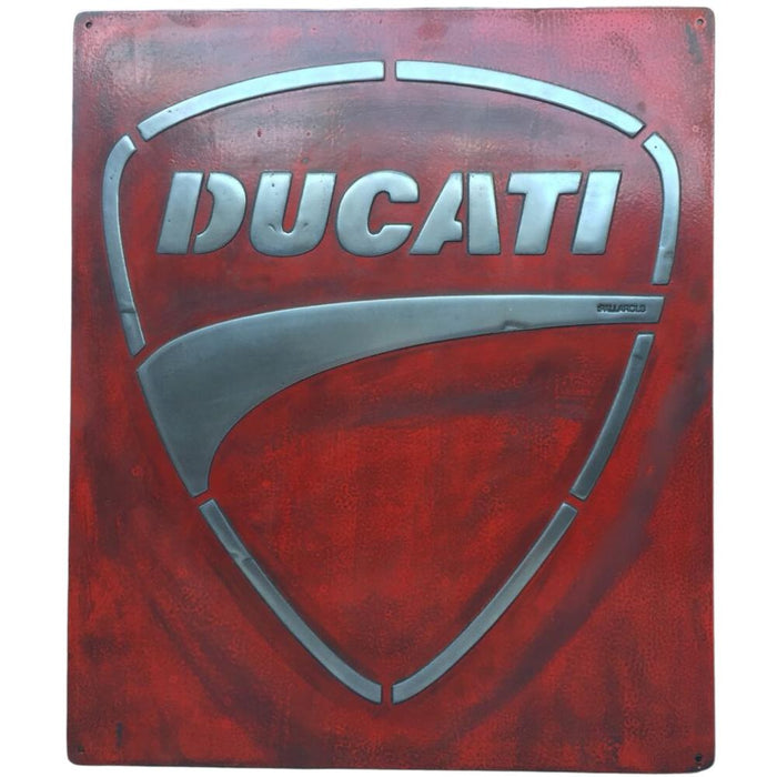 Pallarols Vintage "Ducati" Metal Sign, 20x24"