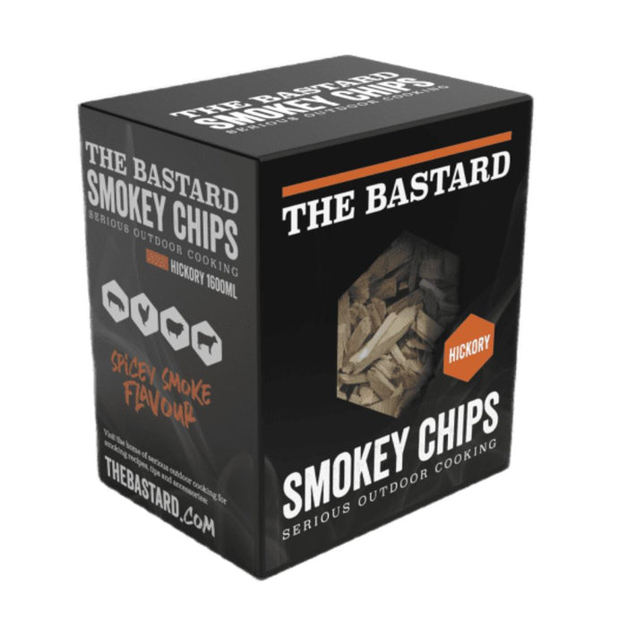 The Bastard BB301 Hickory Wood Smoke Chips, 1.1 lbs