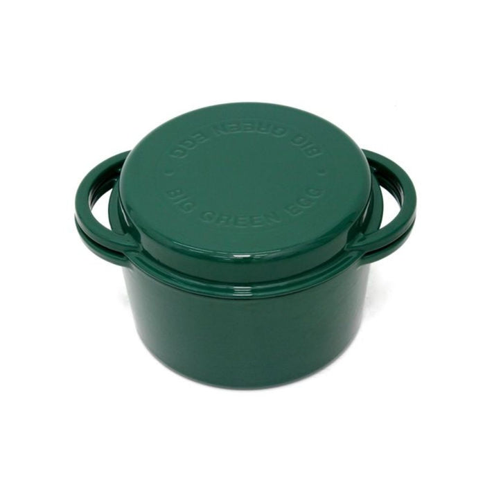 Big Green Egg 117045 Enameled Cast Iron Round Dutch Oven 4L