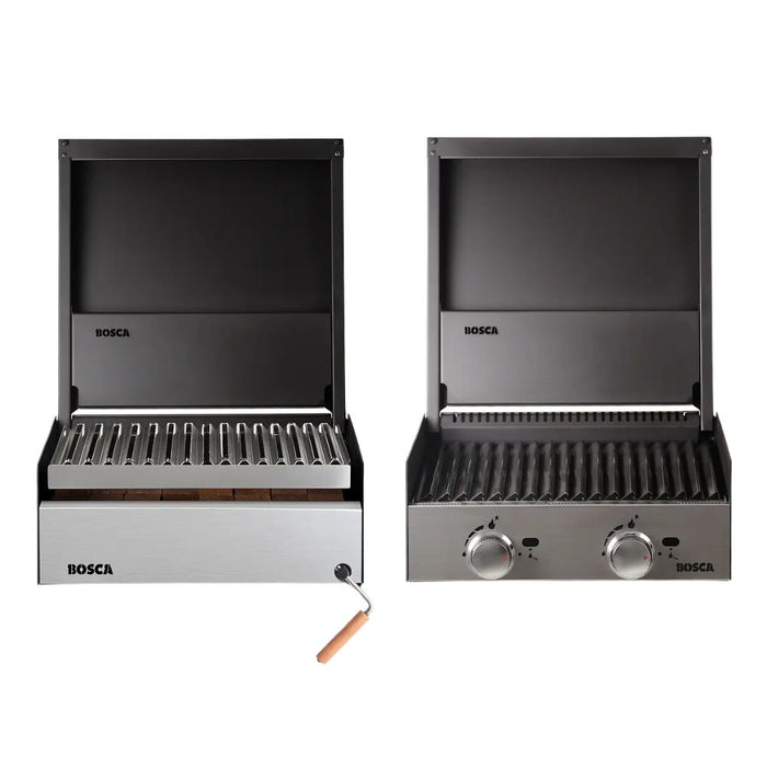 Bosca Block 500 Built-in Gas & Charcoal Grill Combo