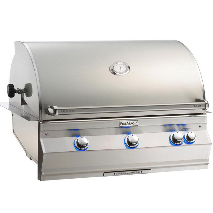 Fire Magic Aurora A790i 36-Inch Built-In Gas Grill w/ Rotisserie & Analog Thermometer