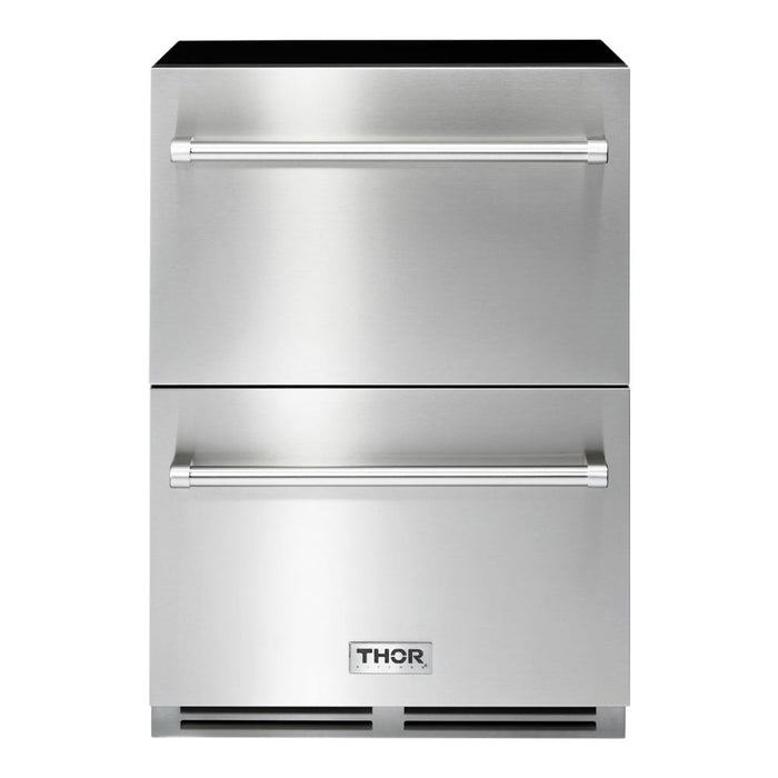 THOR Kitchen 24-Inch Indoor/Outdoor Undercounter Refrigerator Drawer