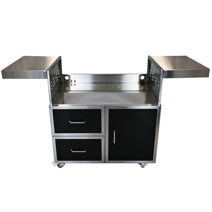 Wildfire Ranch PRO 30-Inch  Black Stainless Steel Griddle Cart