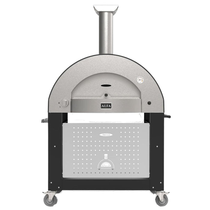 Alfa Classico 4 Pizze Freestanding Grey Pizza Oven