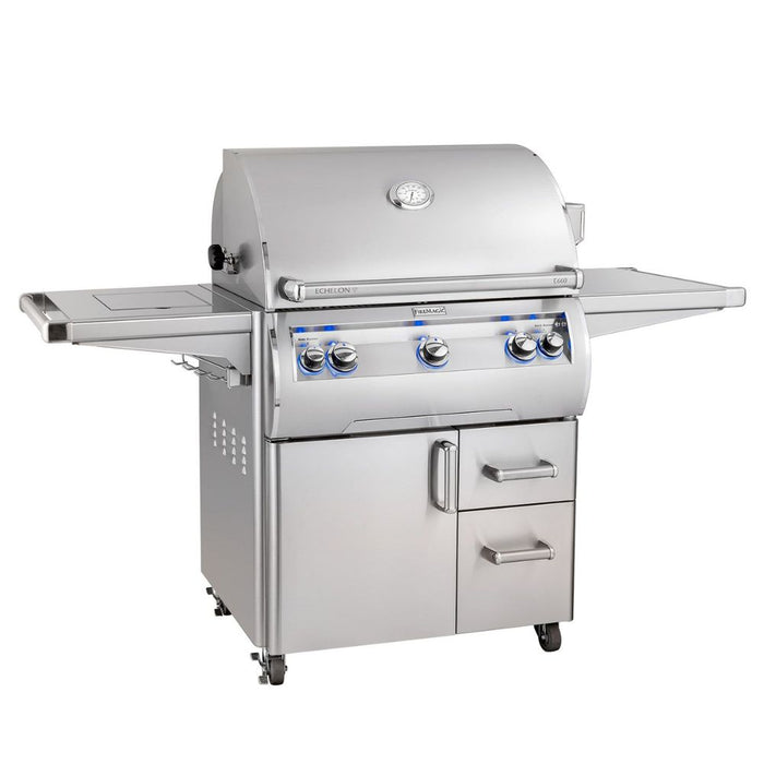 Fire Magic E660s Echelon Diamond 30-Inch Freestanding Gas Grill w/ Rotisserie, Single Side Burner