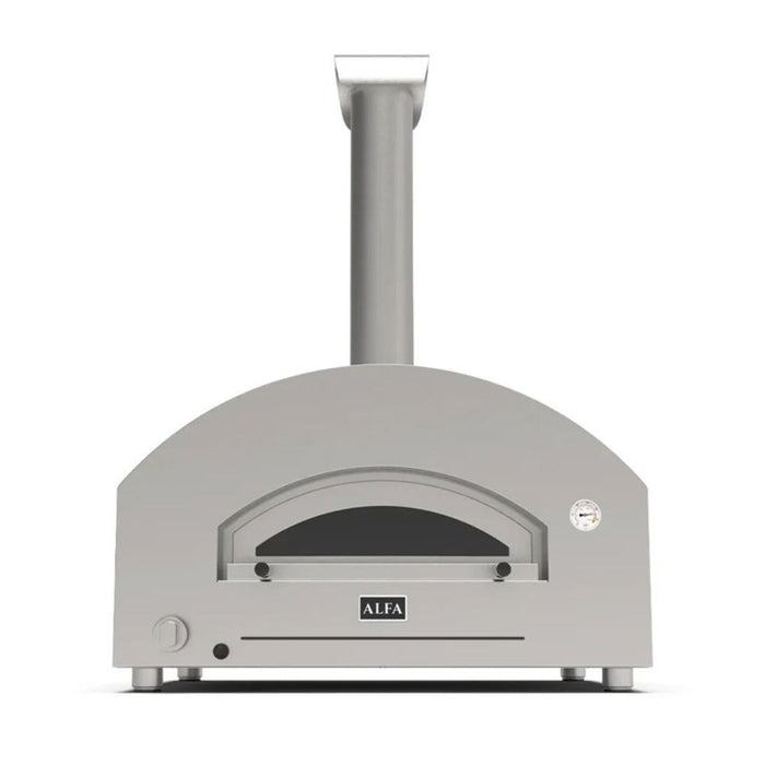 Alfa Futuro 4 Pizze Gas-Fired Pizza Oven - Silver Black