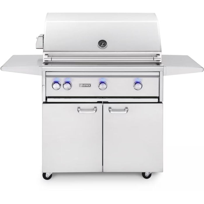 Lynx L36TRF Professional 36-Inch Freestanding Gas Grill With One Infrared Trident Burner And Rotisserie