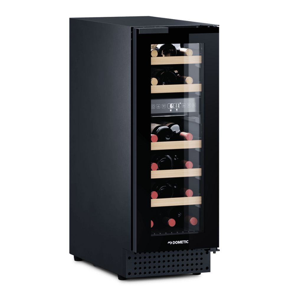 Dometic 12-inch dual-zone freestanding wine cooler, 18 bottles