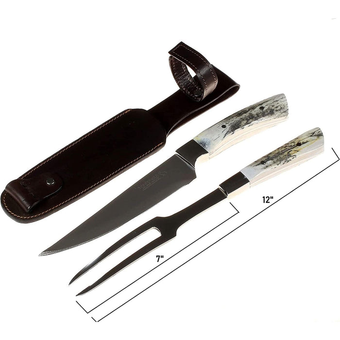AC 95 Handcrafted Knife Set Deer Antler Handle