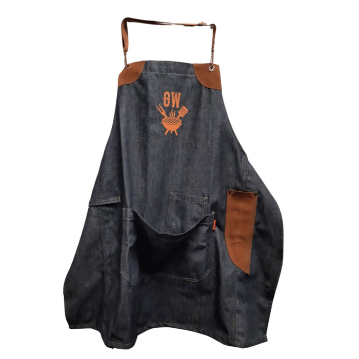 Leather and Jean BBQ Apron