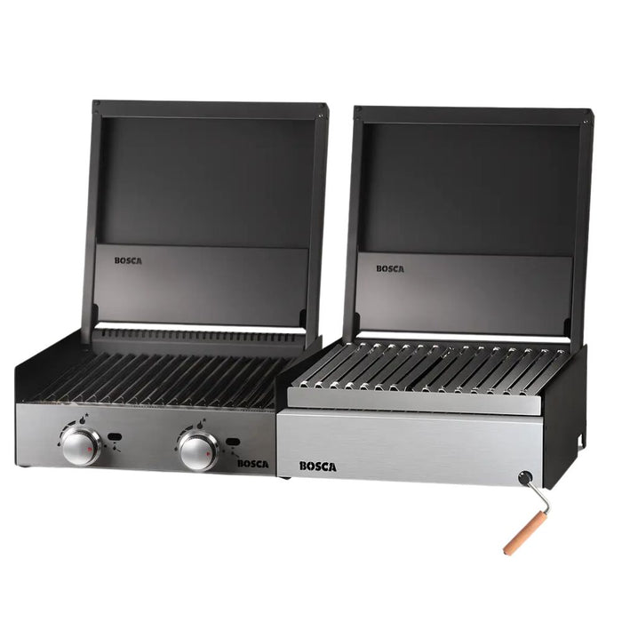 Bosca Block 500 Built-in Gas & Charcoal Grill Combo