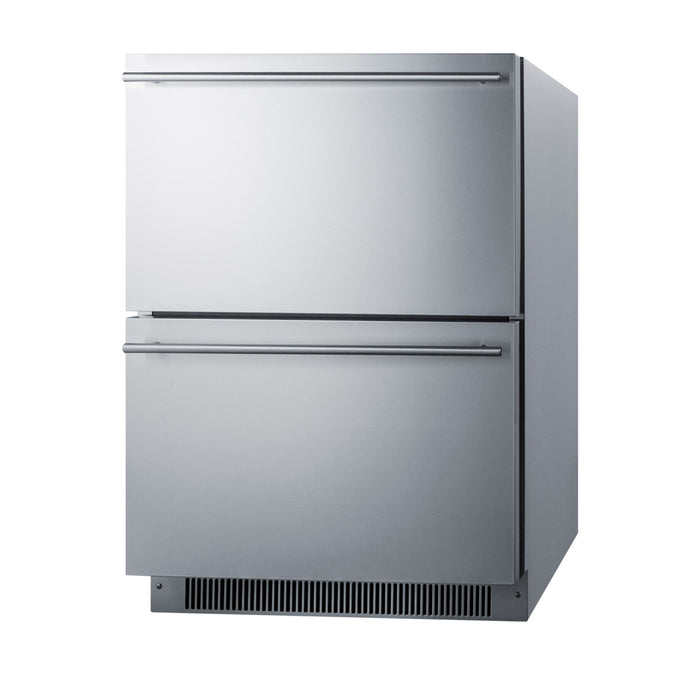 Summit ADRD24 24" Wide 2-Drawer All-Refrigerator, ADA Compliant