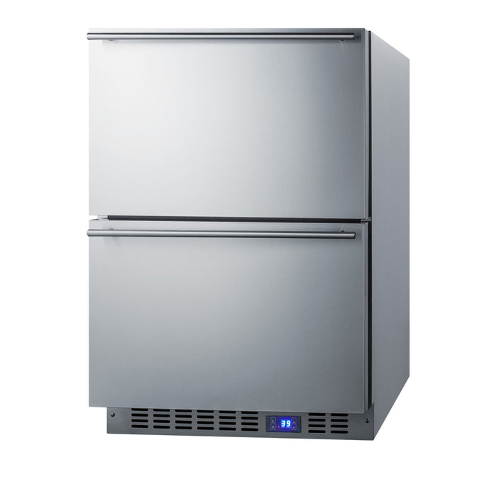 Summit SPR627OS2D 24" Wide 2-Drawer All-Refrigerator