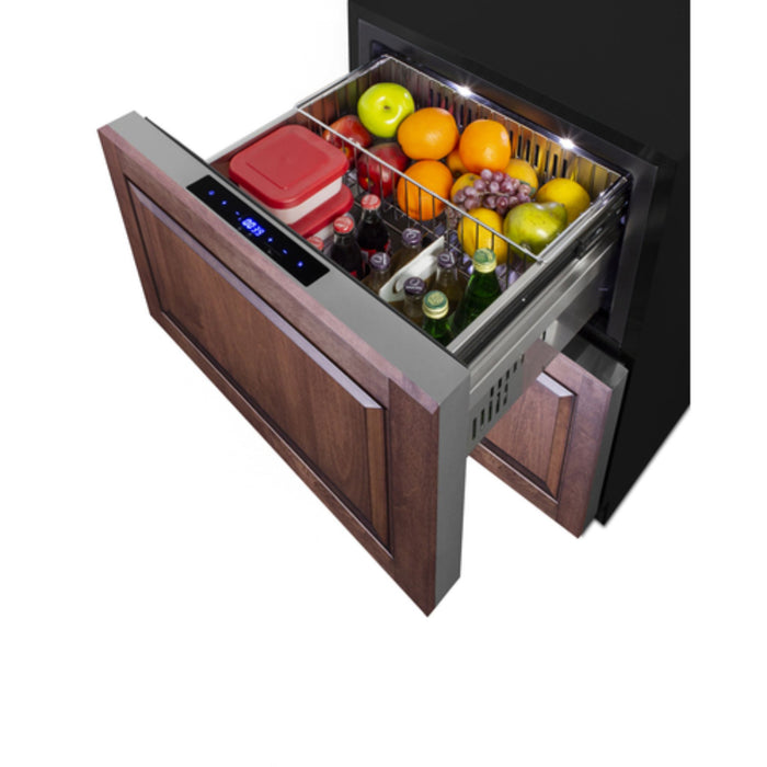 Summit ADRF244OS 24" Wide Outdoor 2-Drawer Refrigerator-Freezer, ADA Compliant