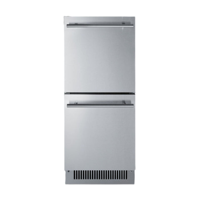 Summit ADRD15 15" Wide 2-Drawer All-Refrigerator, ADA Compliant
