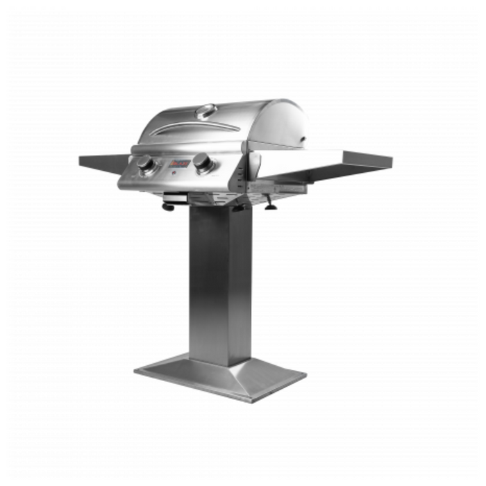 Blaze 21-Inch 1500 Watt Electric Grill On Pedestal With Side Shelves