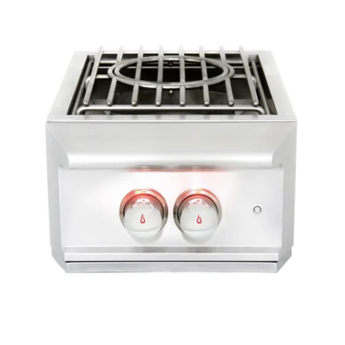 Blaze Professional LUX Built-In Propane Gas High Performance Power Burner W/ Wok Ring & Stainless Steel Lid