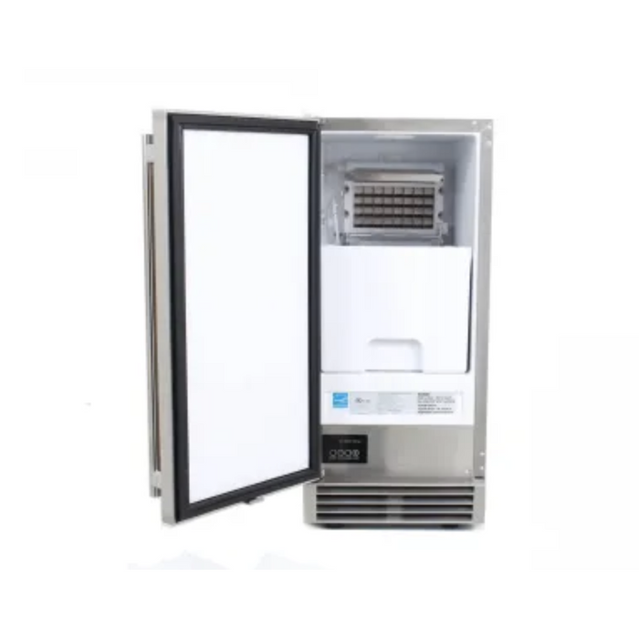 Blaze 50 Lb. 15-Inch Outdoor Ice Maker with Gravity Drain