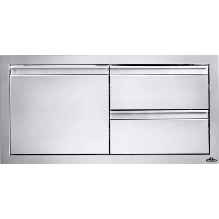 Napoleon BI-3616-1D2DR 36" x 15" Single Door and Double Drawer Cabinet Cabinet for BIG38RB