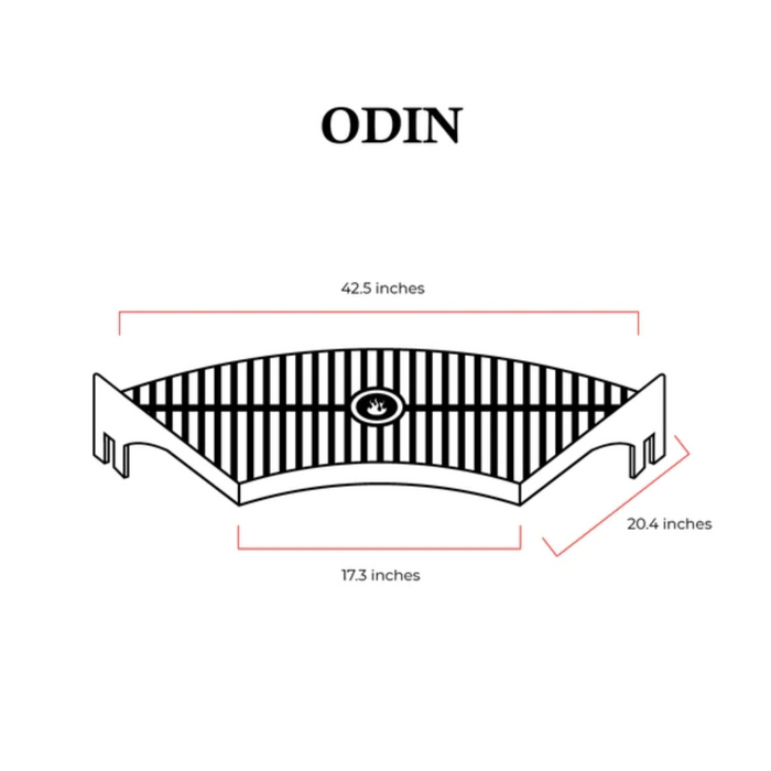 Fogues TX Curved Grill for Open Fire Grill