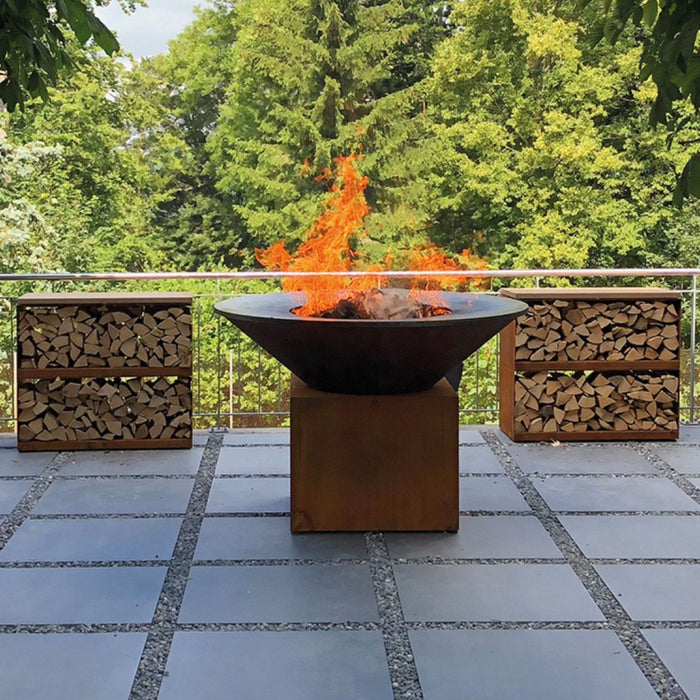 OFYR O-XL XL Corten Steel 150 Freestanding Open Fire Grill