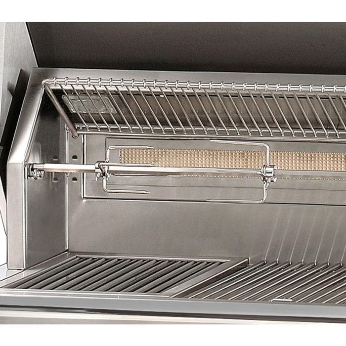 Alfresco 56-Inch Deluxe Built-in Stainless Steel Gas Grill w/ Rotisserie & Side Burner | GW STORE