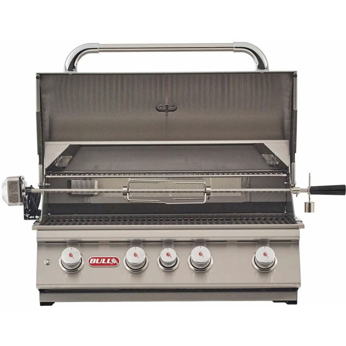 Bull Grills Angus 30-Inch 4-Burner Built-In Gas Grill w/ Rotisserie