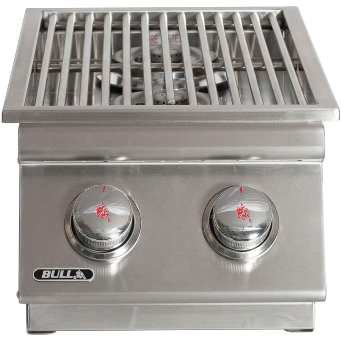 Bull Built-In Gas Double Side Burner w/ Stainless Steel Lid | Buy at GW STORE