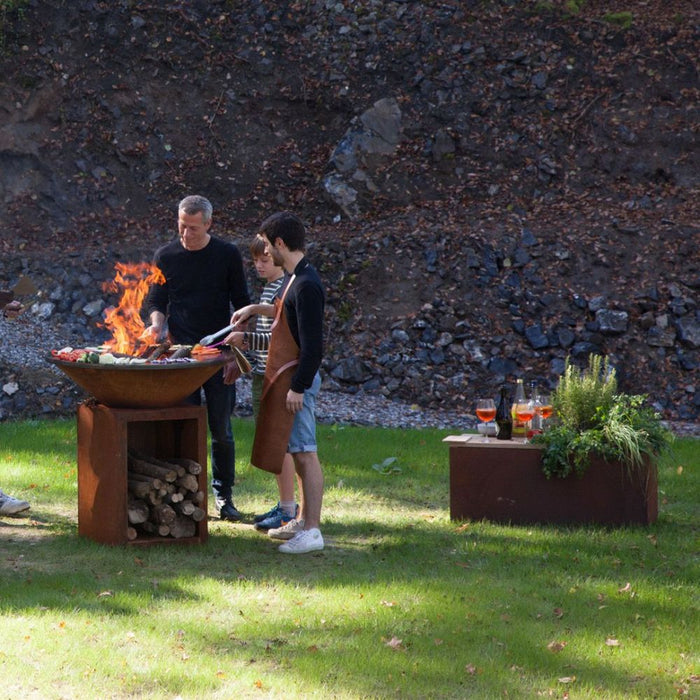 OFYR HG-B Corten Steel Herb Garden Bench