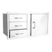 Bull 25920 38-Inch Stainless-Steel 3 Drawer Door Combo w/ Reveal | Buy at GW STORE