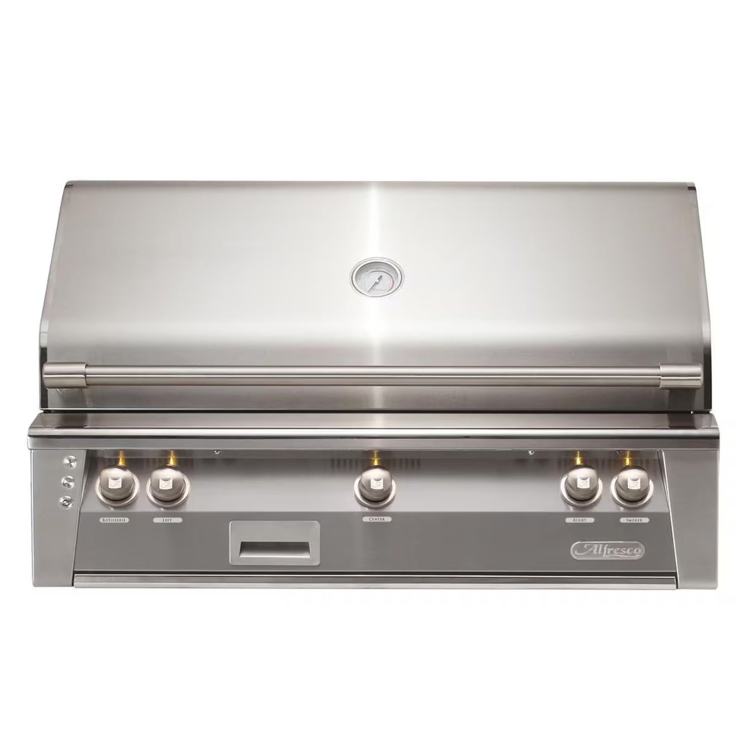 Alfresco 42-Inch Built-in Stainless Steel Gas Grill w/ Rotisserie in Signal Grey