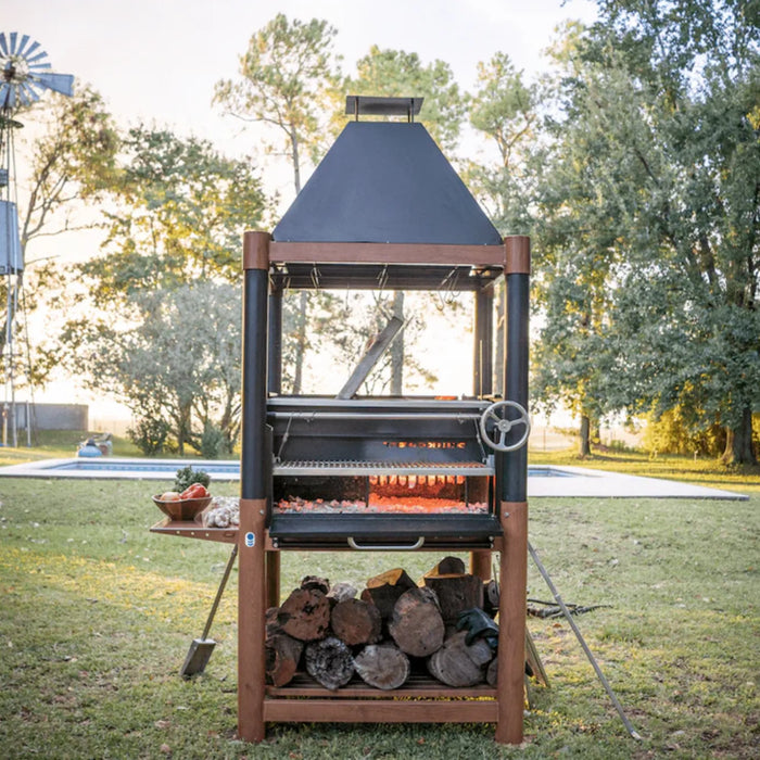 Tagwood BBQ02SI Premium Freestanding Santa Maria Argentine Grill - "The Beast" | GW STORE