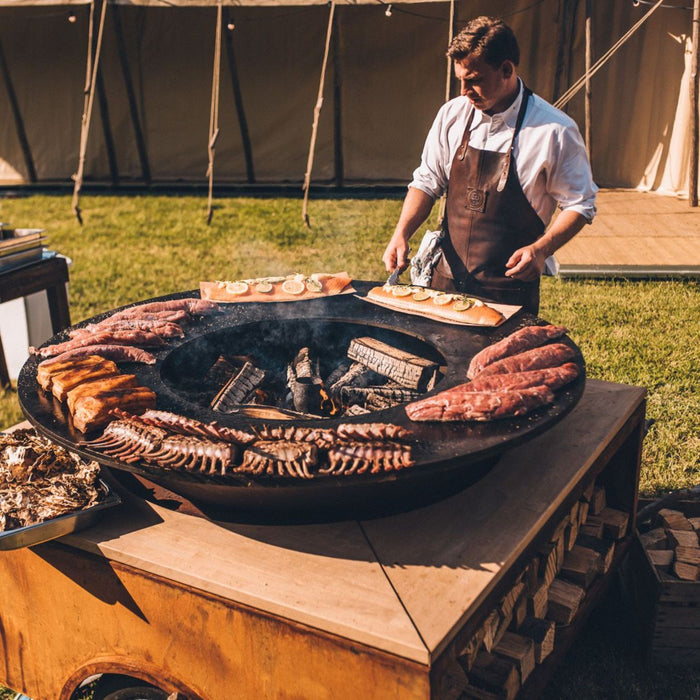 OFYR O-T-01 Corten Steel Open Fire Grill Trailer