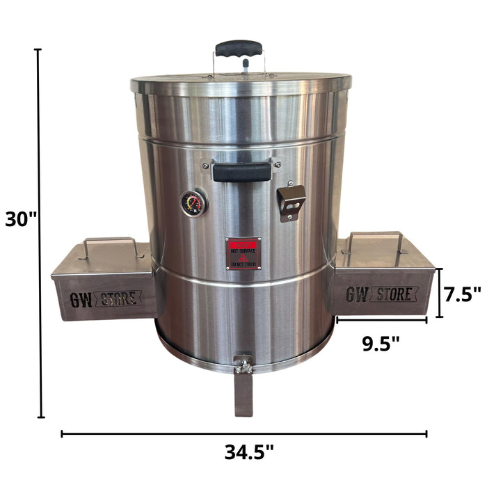 JBarrel x GW Store Medium Charcoal Smoker Barrel