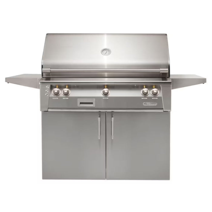 Alfresco 42-Inch Stainless Steel Freestanding Gas Grill w/ Sear Zone & Rotisserie