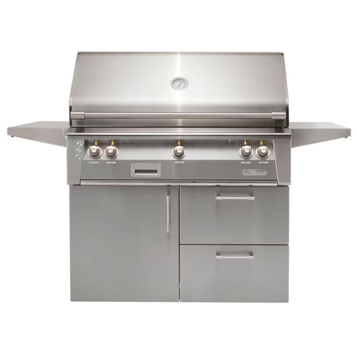 Alfresco Deluxe 42-Inch Stainless Steel Freestanding Gas Grill w/ Rotisserie