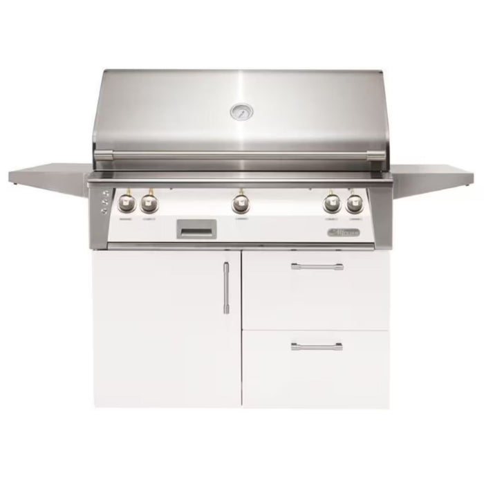 Alfresco Deluxe 42-Inch Stainless Steel Freestanding Gas Grill w/ Rotisserie