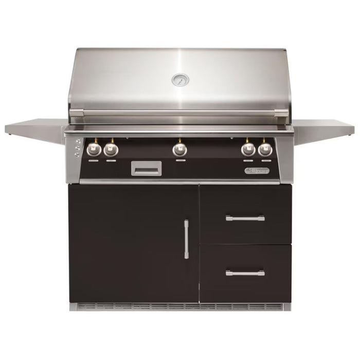 Alfresco 42-Inch Stainless Steel Freestanding Gas Grill w/ Rotisserie & Refrigerated Cart