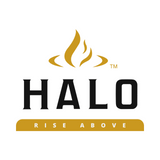 Logo of Halo, a modern brand delivering innovative outdoor pizza ovens and cooking solutions.