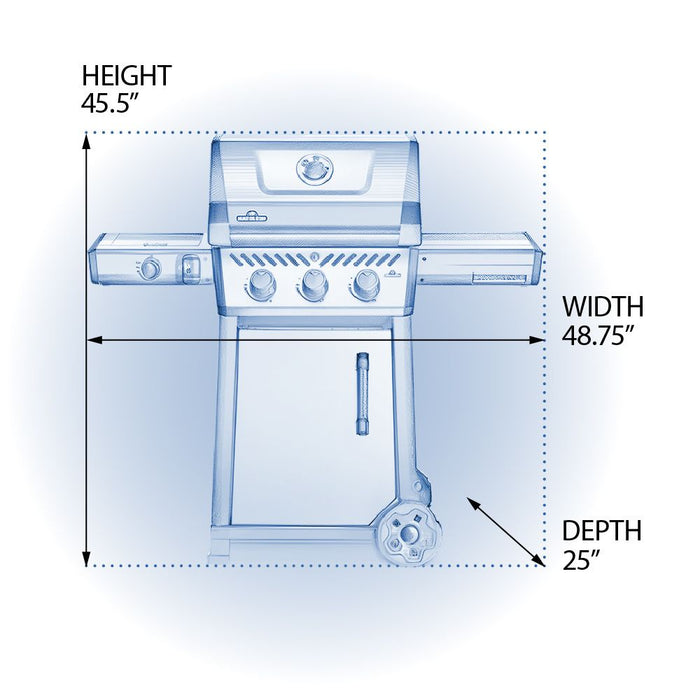 Napoleon F365DSBPGT-ECP Freestyle 365 SB with Range Side Burner