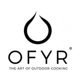 Logo of Ofyr, a unique brand offering elegant outdoor cooking solutions with firepit-style grills.