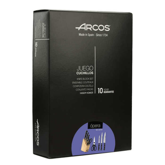 Arcos Opera Series 5pcs Block Knife Set