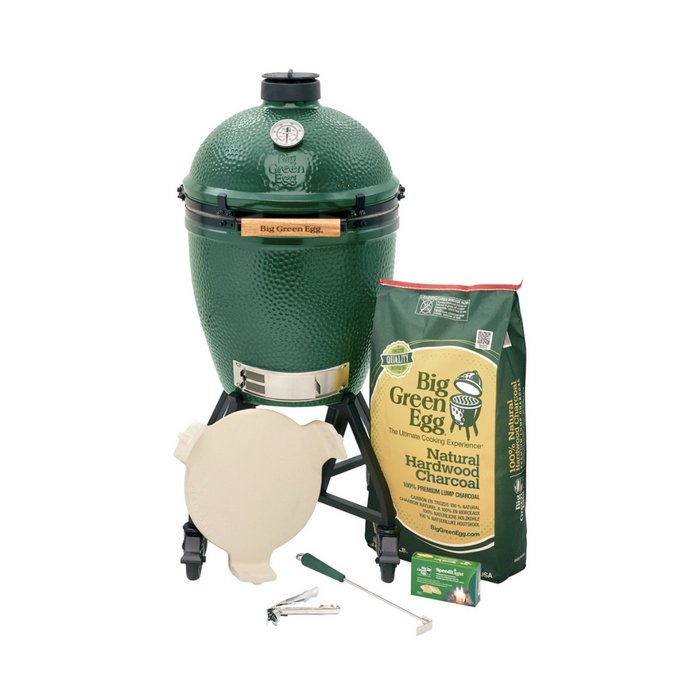 Big Green Egg Large Charcoal Grill in intEGGrated Nest & Handler Package